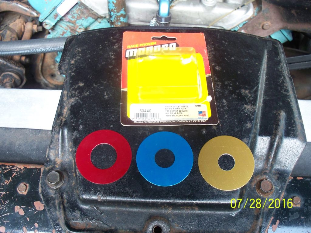 Cooling off the 1963 Pontiac Grand Prix with MOROSO Water Outlet Restrictor Plates Maniac Mechanic