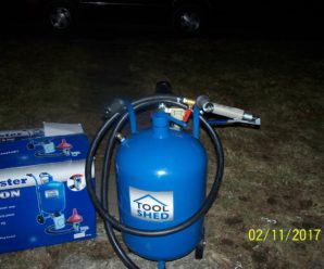 10 gallon 40 lb Capacity Pressure Tank Sand Blaster Bought